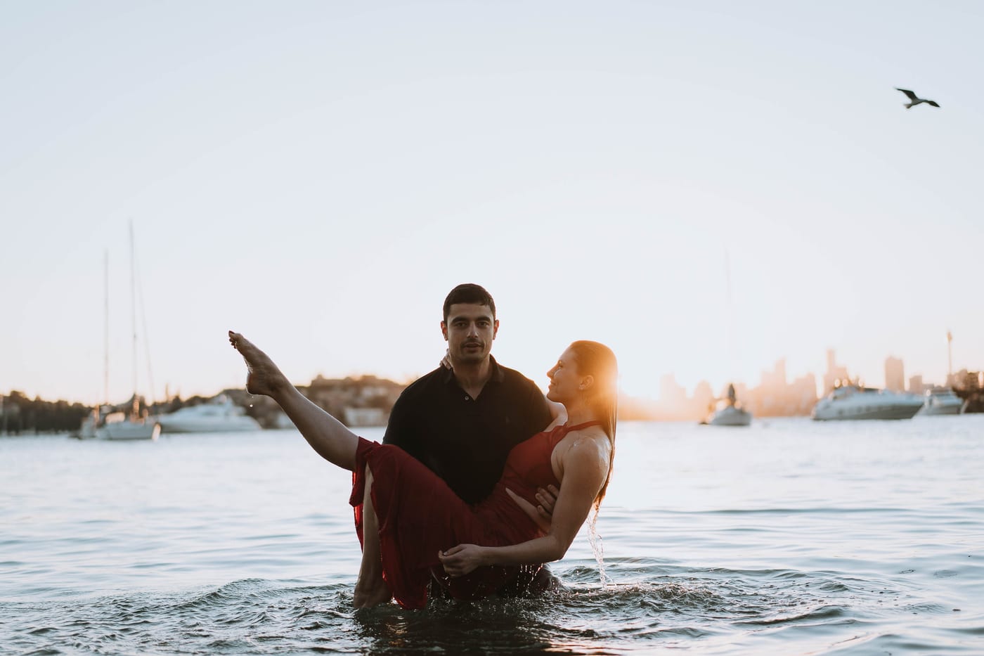 RANKO AND SAVANNAH (Sunset couple photoshoot at Milk beach, Rosebay, Vaucluse)