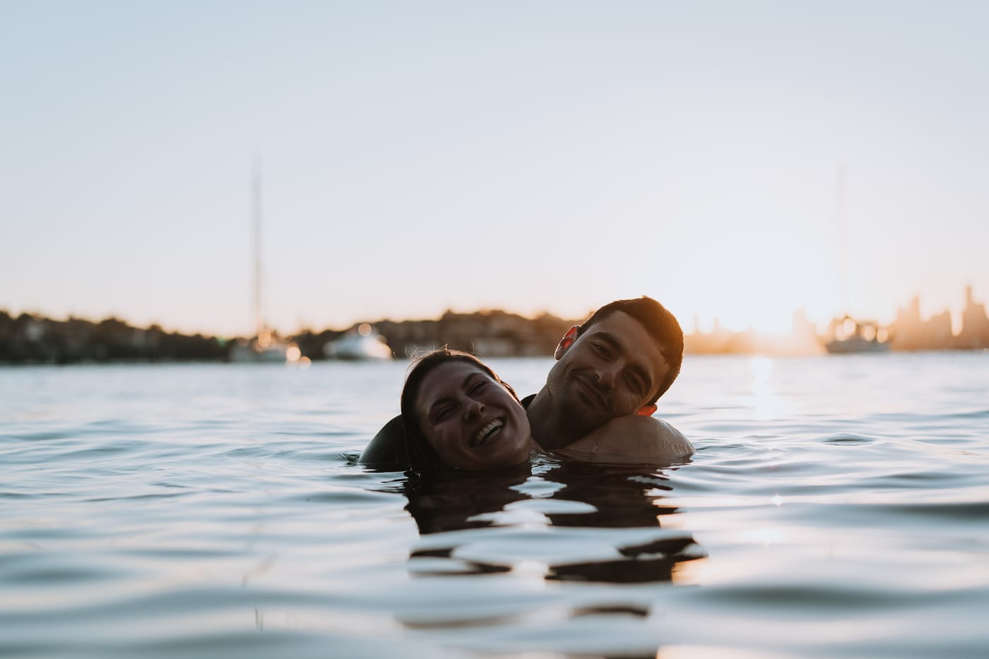 RANKO AND SAVANNAH (Sunset couple photoshoot at Milk beach, Rosebay, Vaucluse)