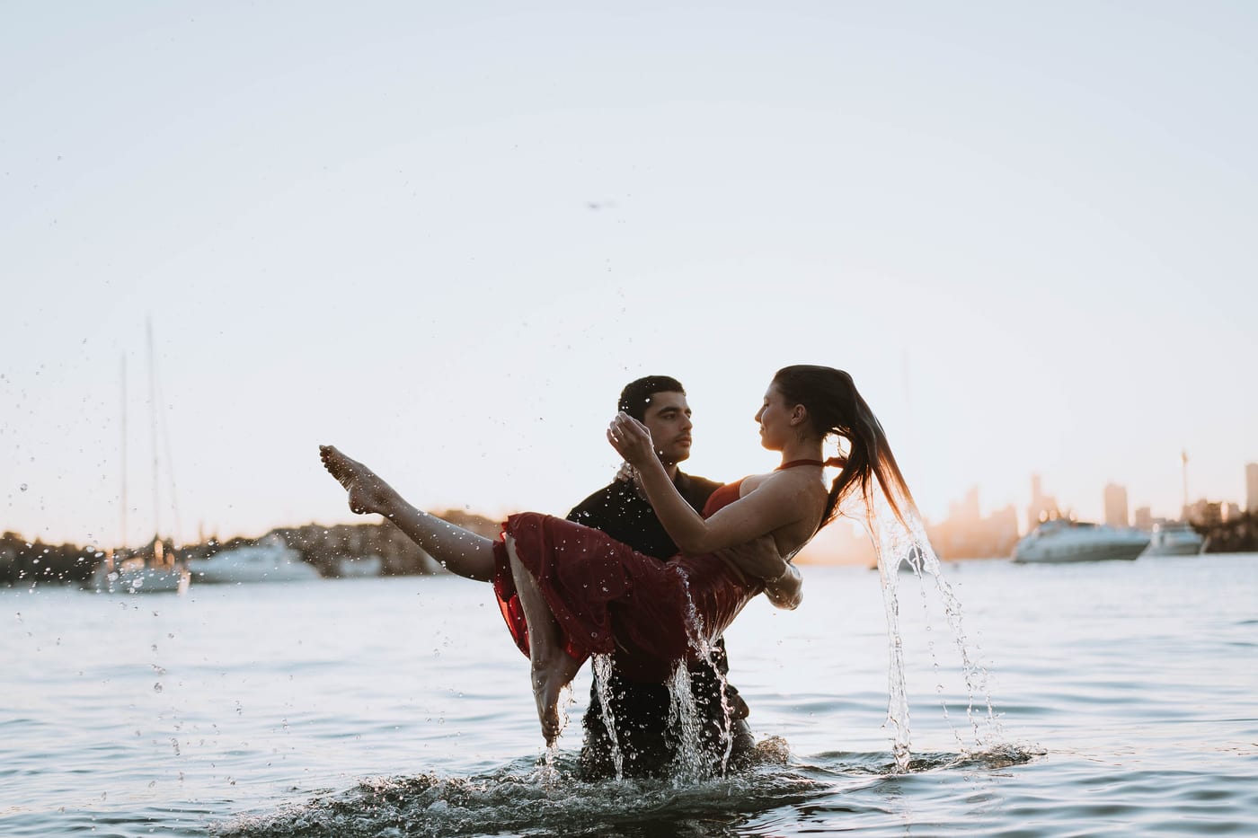 RANKO AND SAVANNAH (Sunset couple photoshoot at Milk beach, Rosebay, Vaucluse)