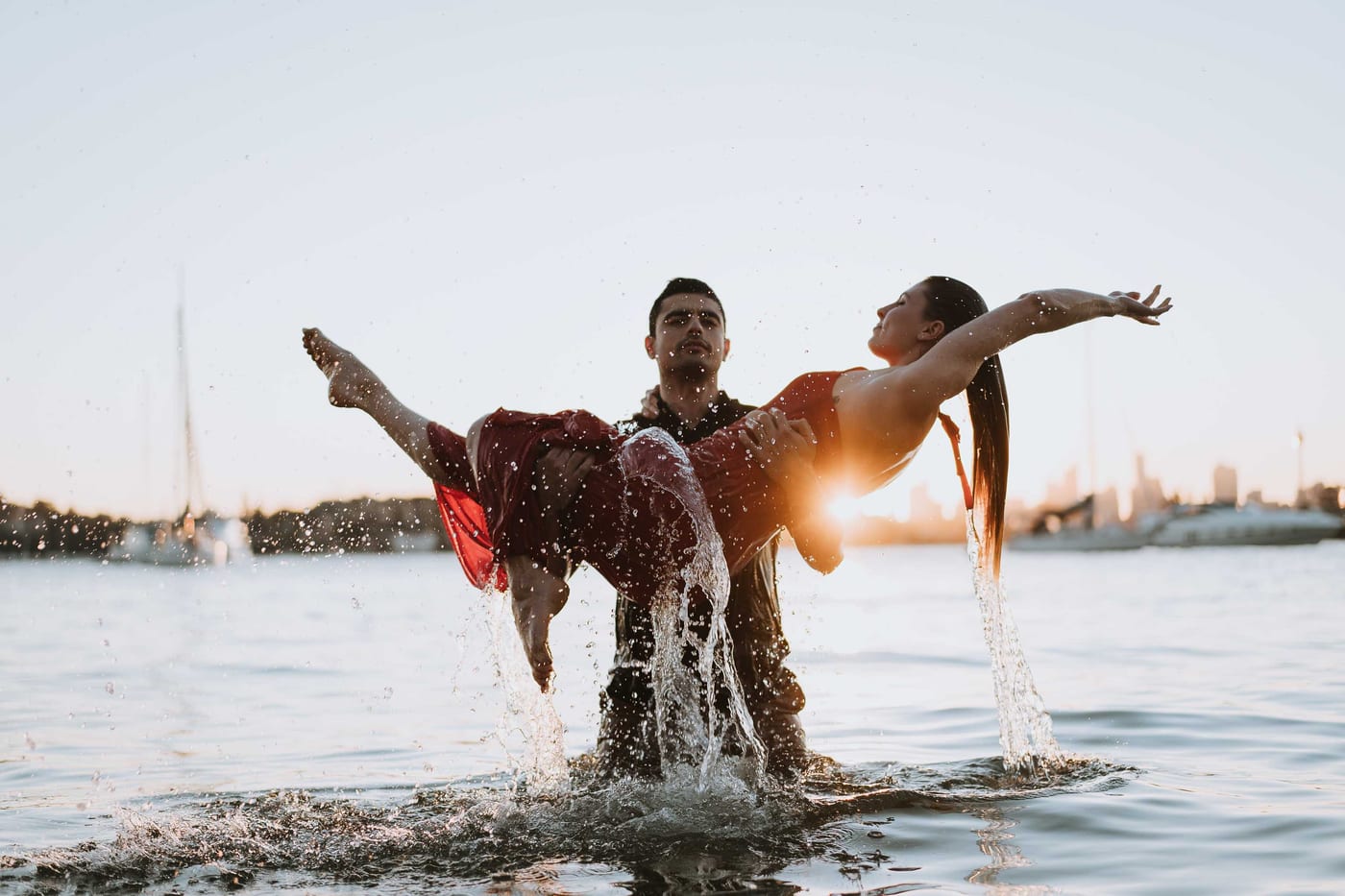 RANKO AND SAVANNAH (Sunset couple photoshoot at Milk beach, Rosebay, Vaucluse)