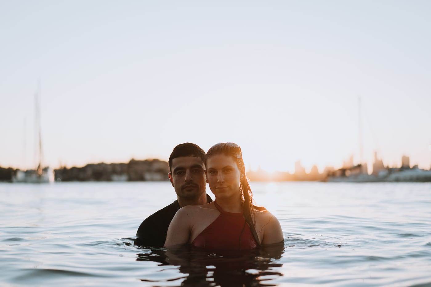 RANKO AND SAVANNAH (Sunset couple photoshoot at Milk beach, Rosebay, Vaucluse)