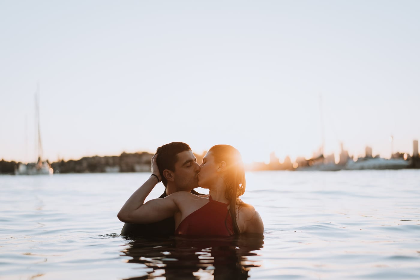 RANKO AND SAVANNAH (Sunset couple photoshoot at Milk beach, Rosebay, Vaucluse)