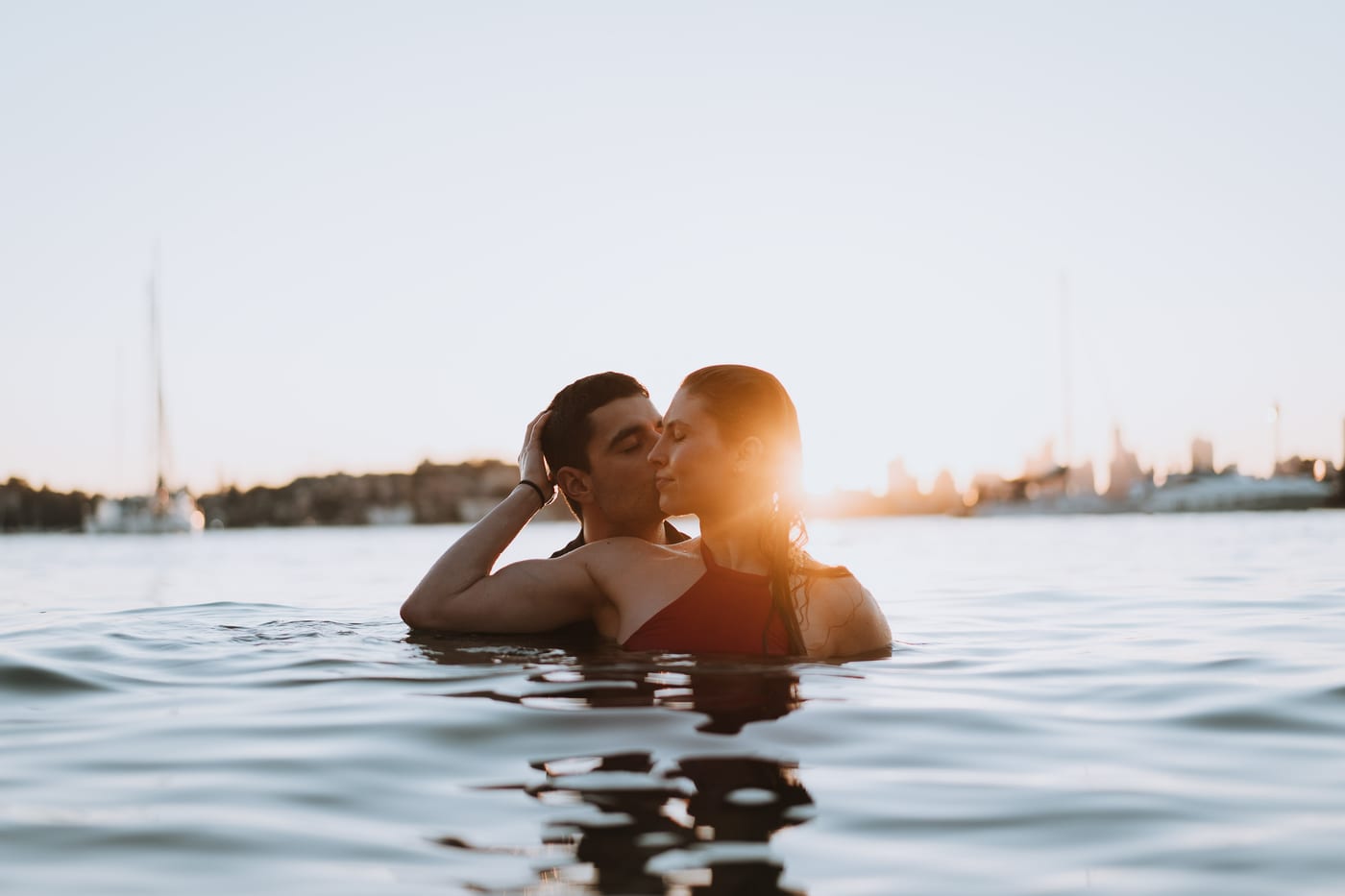 RANKO AND SAVANNAH (Sunset couple photoshoot at Milk beach, Rosebay, Vaucluse)