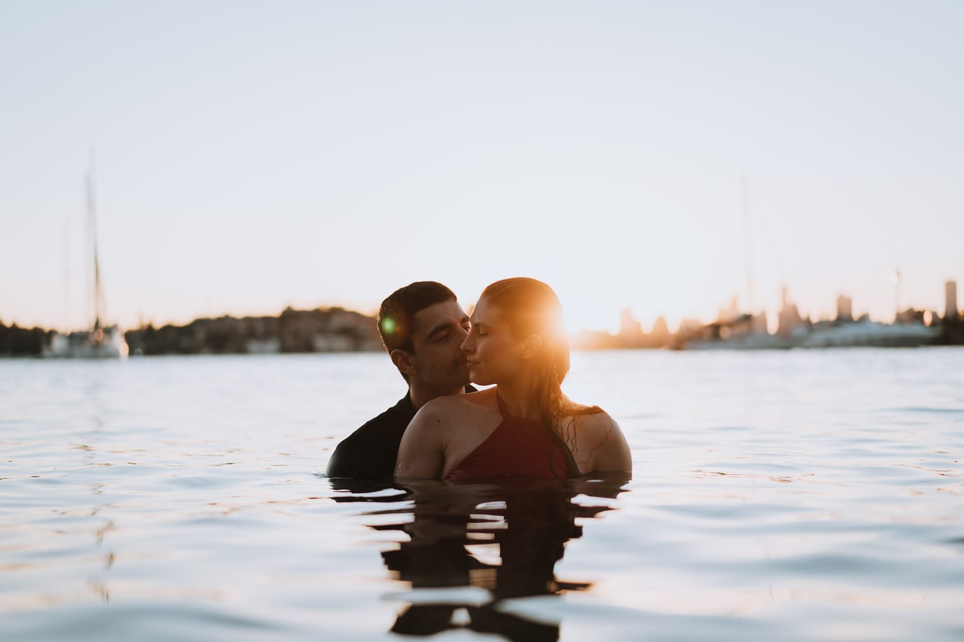 RANKO AND SAVANNAH (Sunset couple photoshoot at Milk beach, Rosebay, Vaucluse)