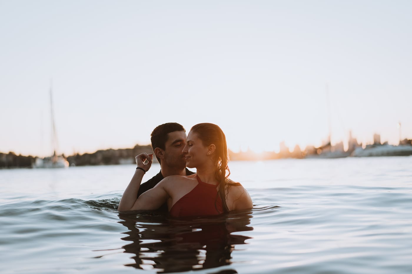 RANKO AND SAVANNAH (Sunset couple photoshoot at Milk beach, Rosebay, Vaucluse)
