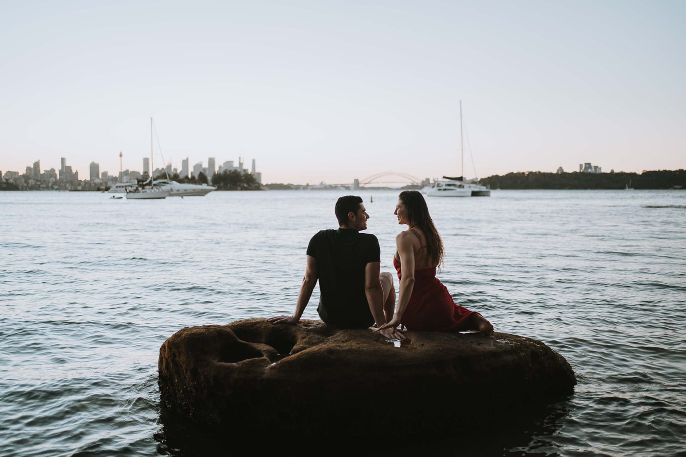 RANKO AND SAVANNAH (Sunset couple photoshoot at Milk beach, Rosebay, Vaucluse)
