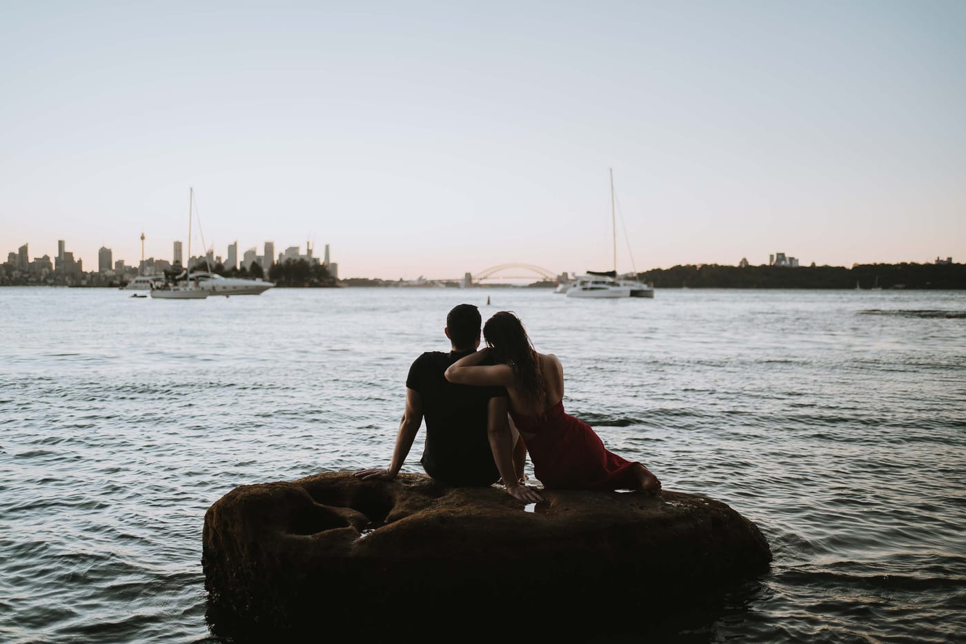RANKO AND SAVANNAH (Sunset couple photoshoot at Milk beach, Rosebay, Vaucluse)