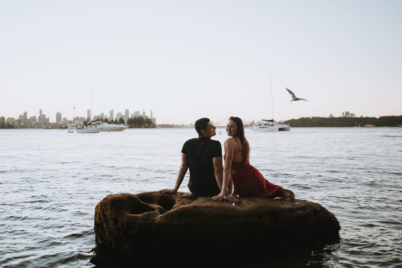 RANKO AND SAVANNAH (Sunset couple photoshoot at Milk beach, Rosebay, Vaucluse)