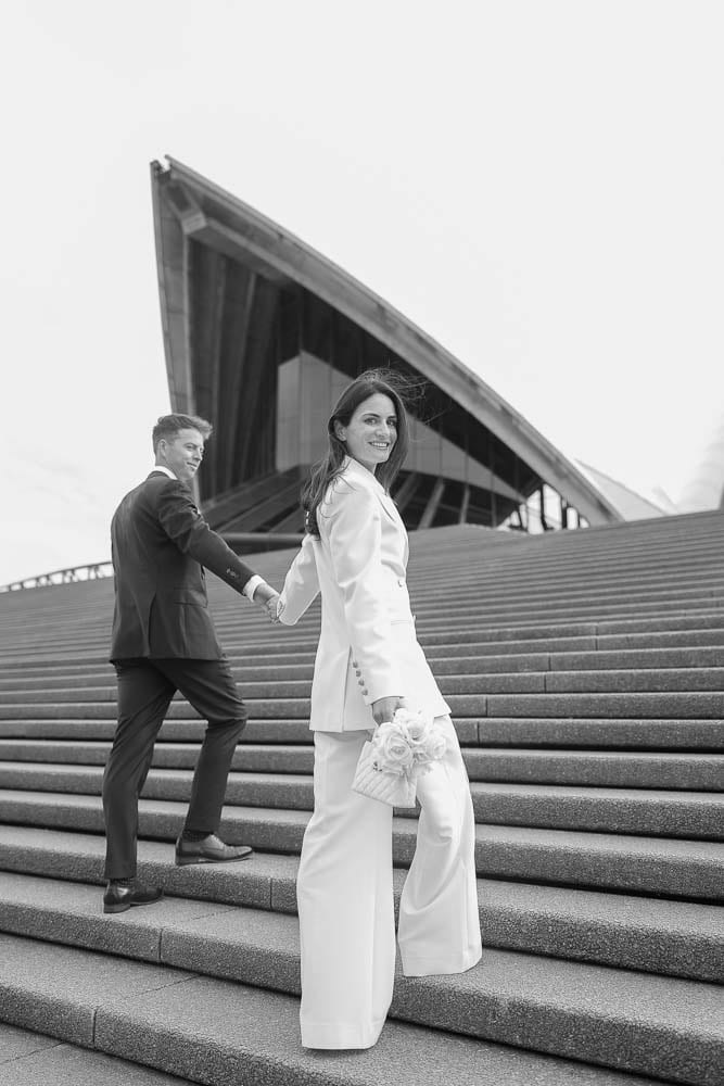 NICK AND SOPHIE (Chic Pre-wedding photoshoot at Sydney Opera house, Harbour bridge and the Rocks)
