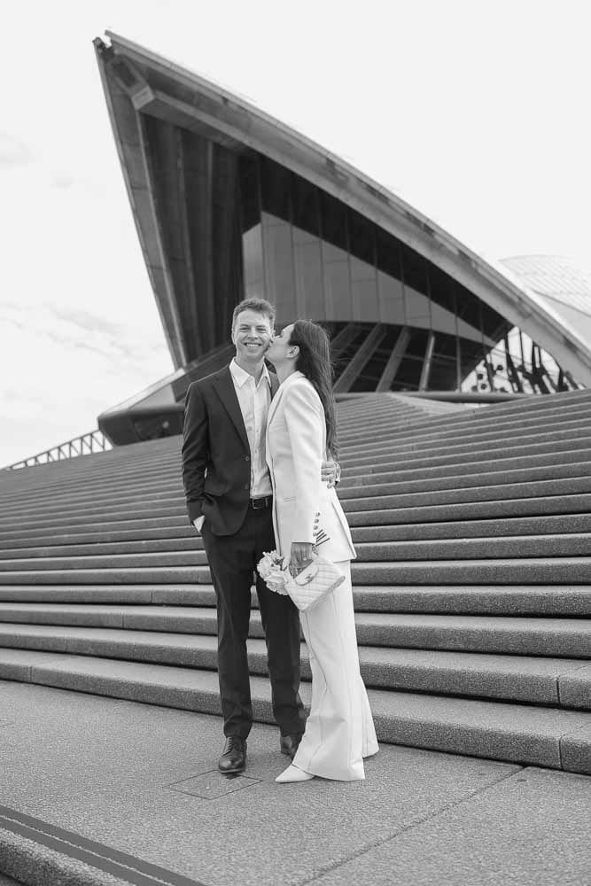 NICK AND SOPHIE (Chic Pre-wedding photoshoot at Sydney Opera house, Harbour bridge and the Rocks)
