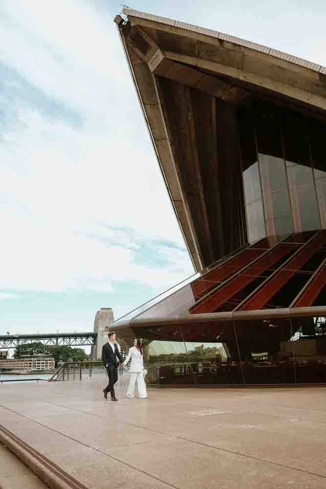 NICK AND SOPHIE (Chic Pre-wedding photoshoot at Sydney Opera house, Harbour bridge and the Rocks)