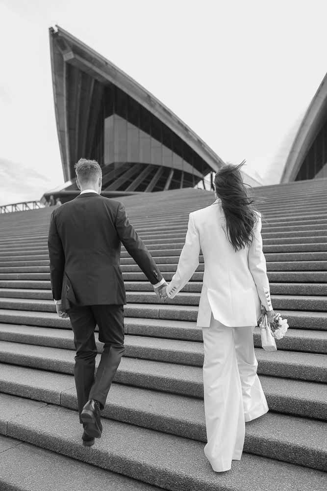 NICK AND SOPHIE (Chic Pre-wedding photoshoot at Sydney Opera house, Harbour bridge and the Rocks)