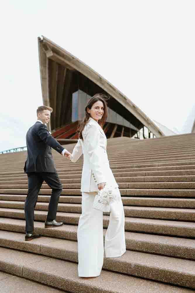 NICK AND SOPHIE (Chic Pre-wedding photoshoot at Sydney Opera house, Harbour bridge and the Rocks)