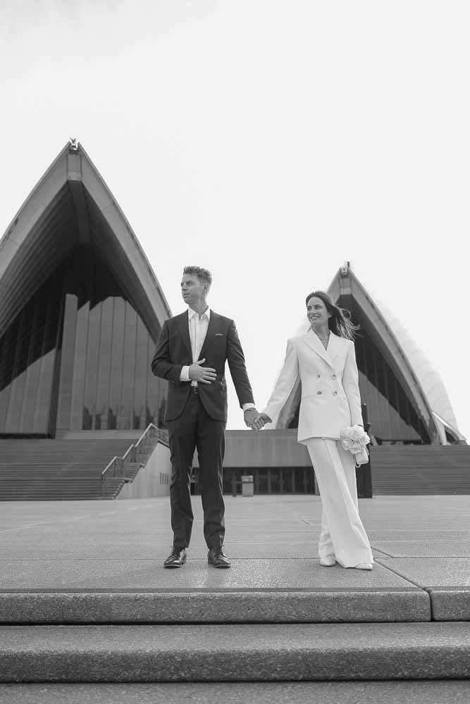 NICK AND SOPHIE (Chic Pre-wedding photoshoot at Sydney Opera house, Harbour bridge and the Rocks)