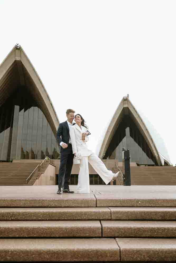NICK AND SOPHIE (Chic Pre-wedding photoshoot at Sydney Opera house, Harbour bridge and the Rocks)