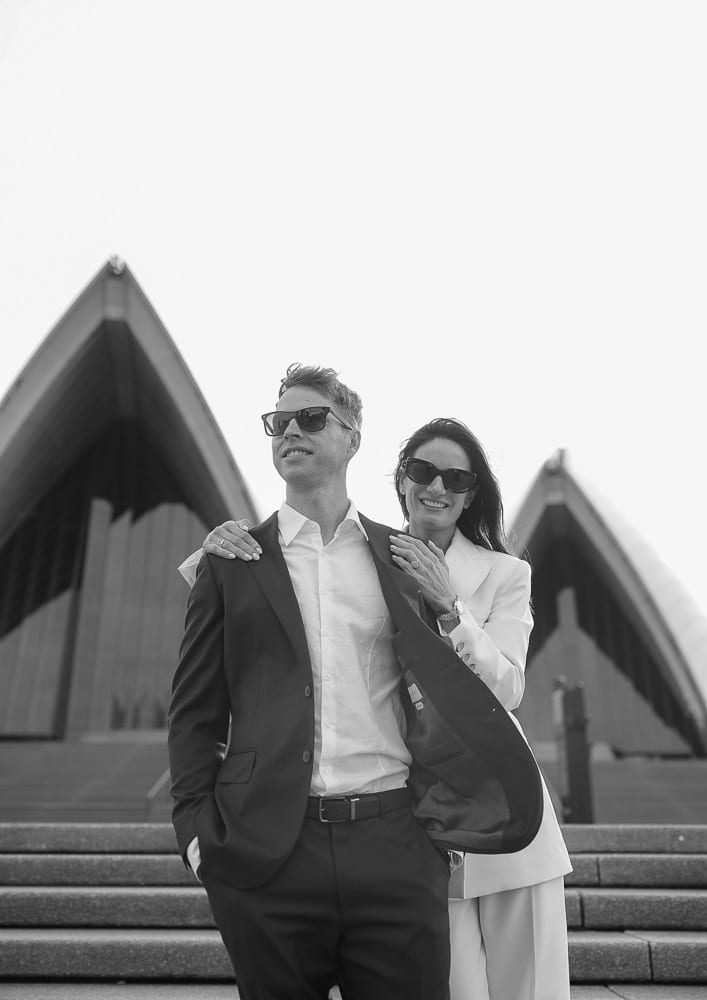 NICK AND SOPHIE (Chic Pre-wedding photoshoot at Sydney Opera house, Harbour bridge and the Rocks)