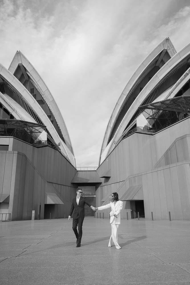 NICK AND SOPHIE (Chic Pre-wedding photoshoot at Sydney Opera house, Harbour bridge and the Rocks)