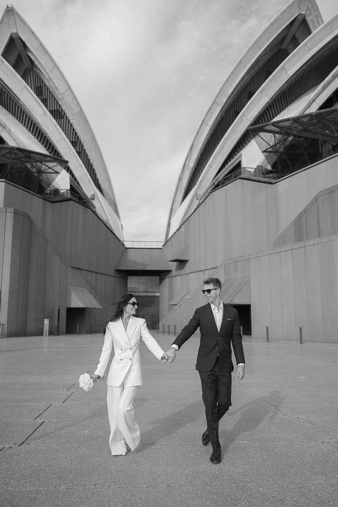 NICK AND SOPHIE (Chic Pre-wedding photoshoot at Sydney Opera house, Harbour bridge and the Rocks)