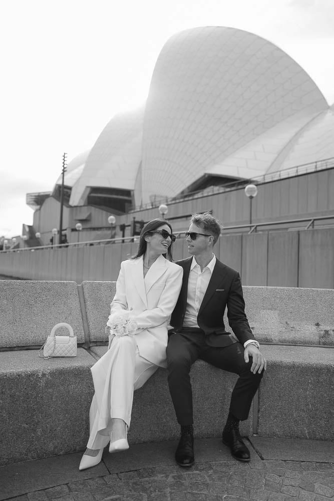 NICK AND SOPHIE (Chic Pre-wedding photoshoot at Sydney Opera house, Harbour bridge and the Rocks)