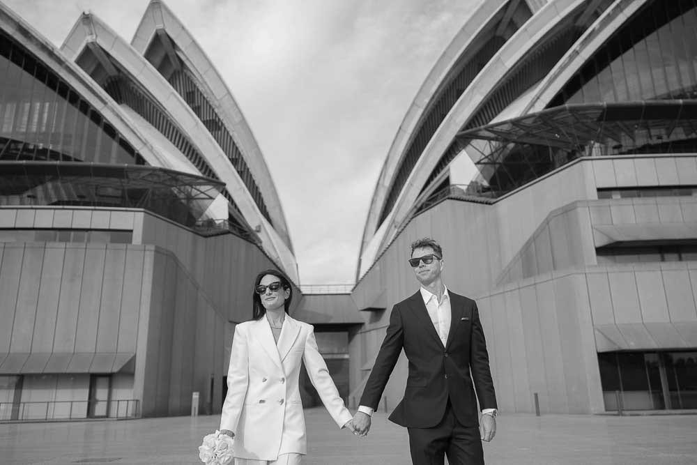 NICK AND SOPHIE (Chic Pre-wedding photoshoot at Sydney Opera house, Harbour bridge and the Rocks)