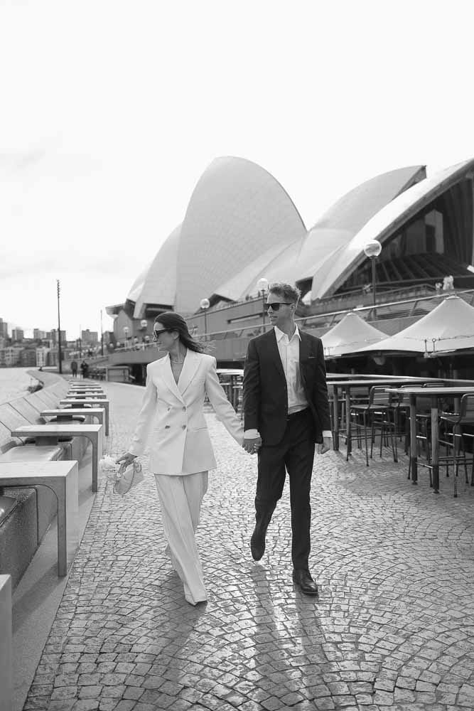 NICK AND SOPHIE (Chic Pre-wedding photoshoot at Sydney Opera house, Harbour bridge and the Rocks)