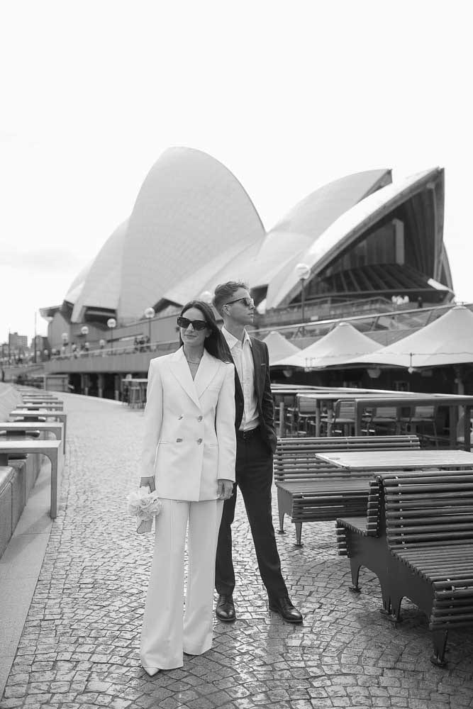 NICK AND SOPHIE (Chic Pre-wedding photoshoot at Sydney Opera house, Harbour bridge and the Rocks)