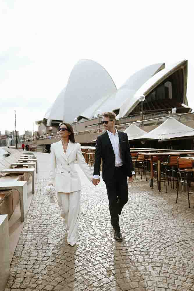 NICK AND SOPHIE (Chic Pre-wedding photoshoot at Sydney Opera house, Harbour bridge and the Rocks)