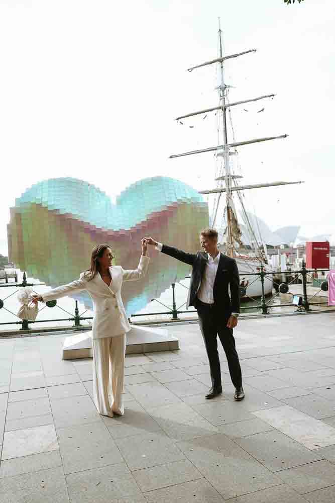 NICK AND SOPHIE (Chic Pre-wedding photoshoot at Sydney Opera house, Harbour bridge and the Rocks)