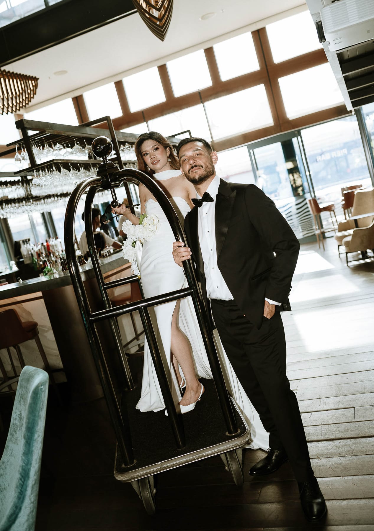 SARAH AND JASON (Intimate Sydney Elopement from Pyrmont Registry to Pier One Harbour Wedding)