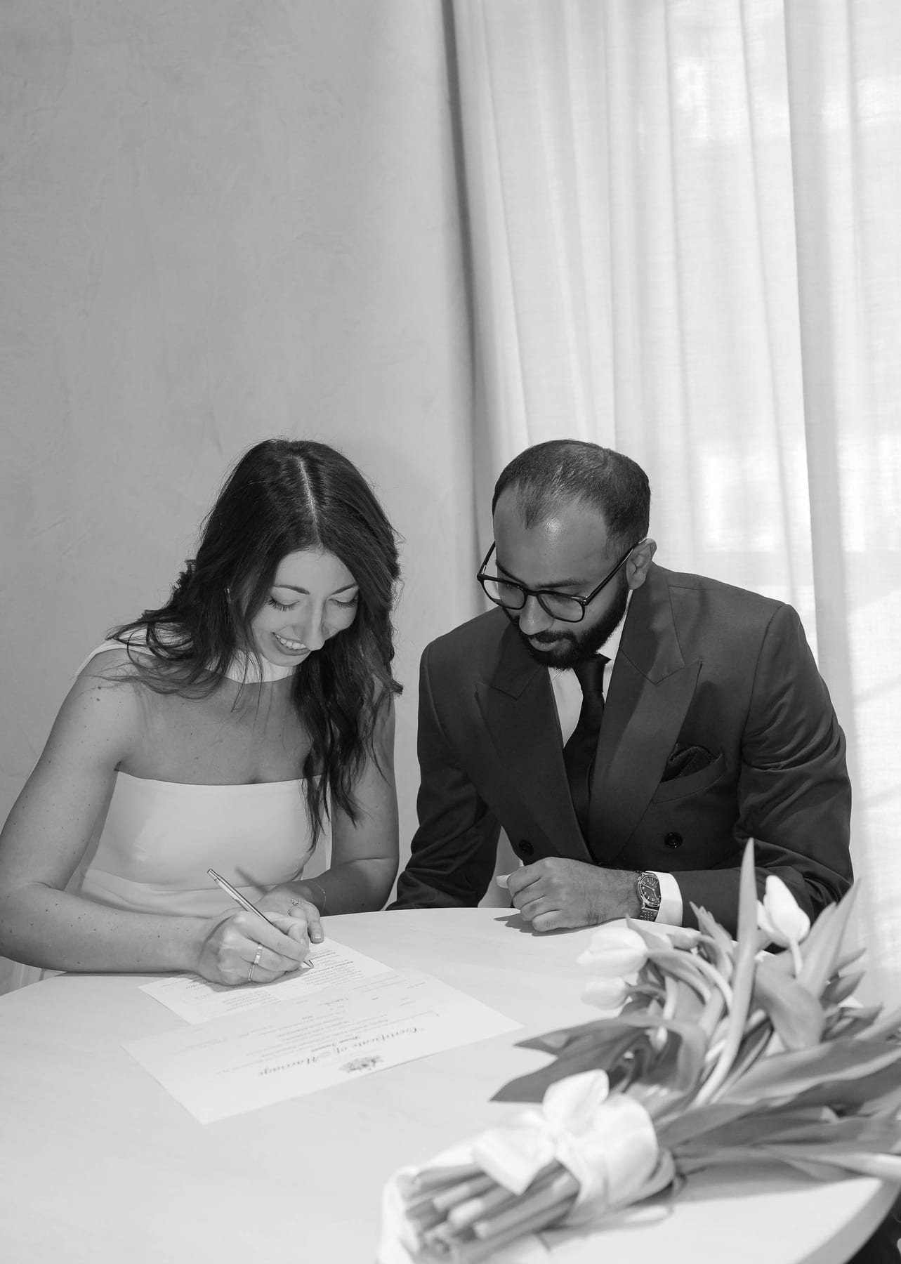 MAGDA AND CHINMAY (Registry Wedding and lunch at Dear SAint Eloise)