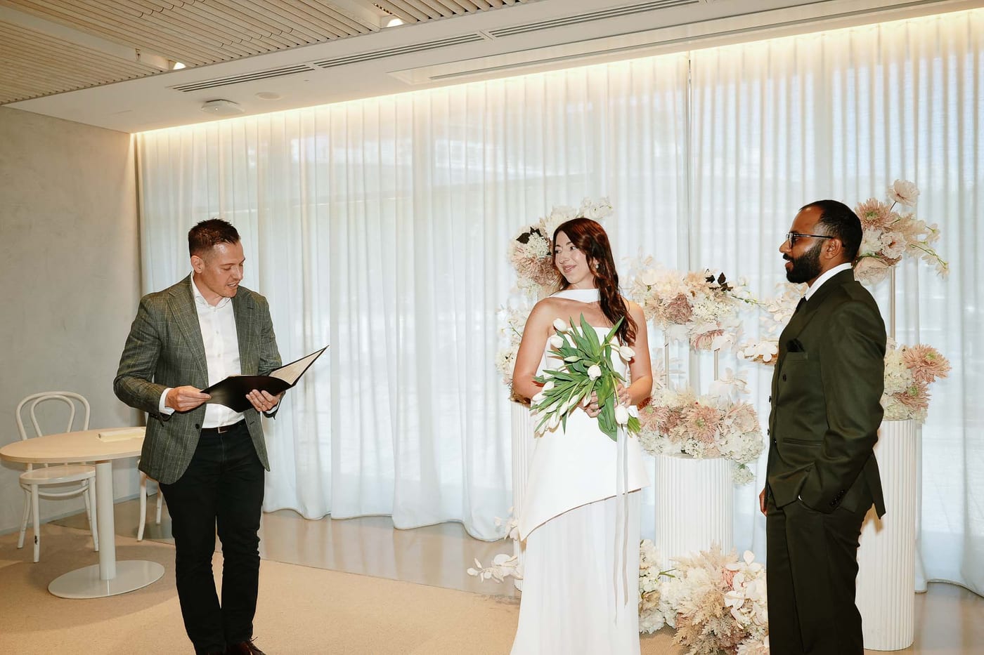MAGDA AND CHINMAY (Registry Wedding and lunch at Dear SAint Eloise)