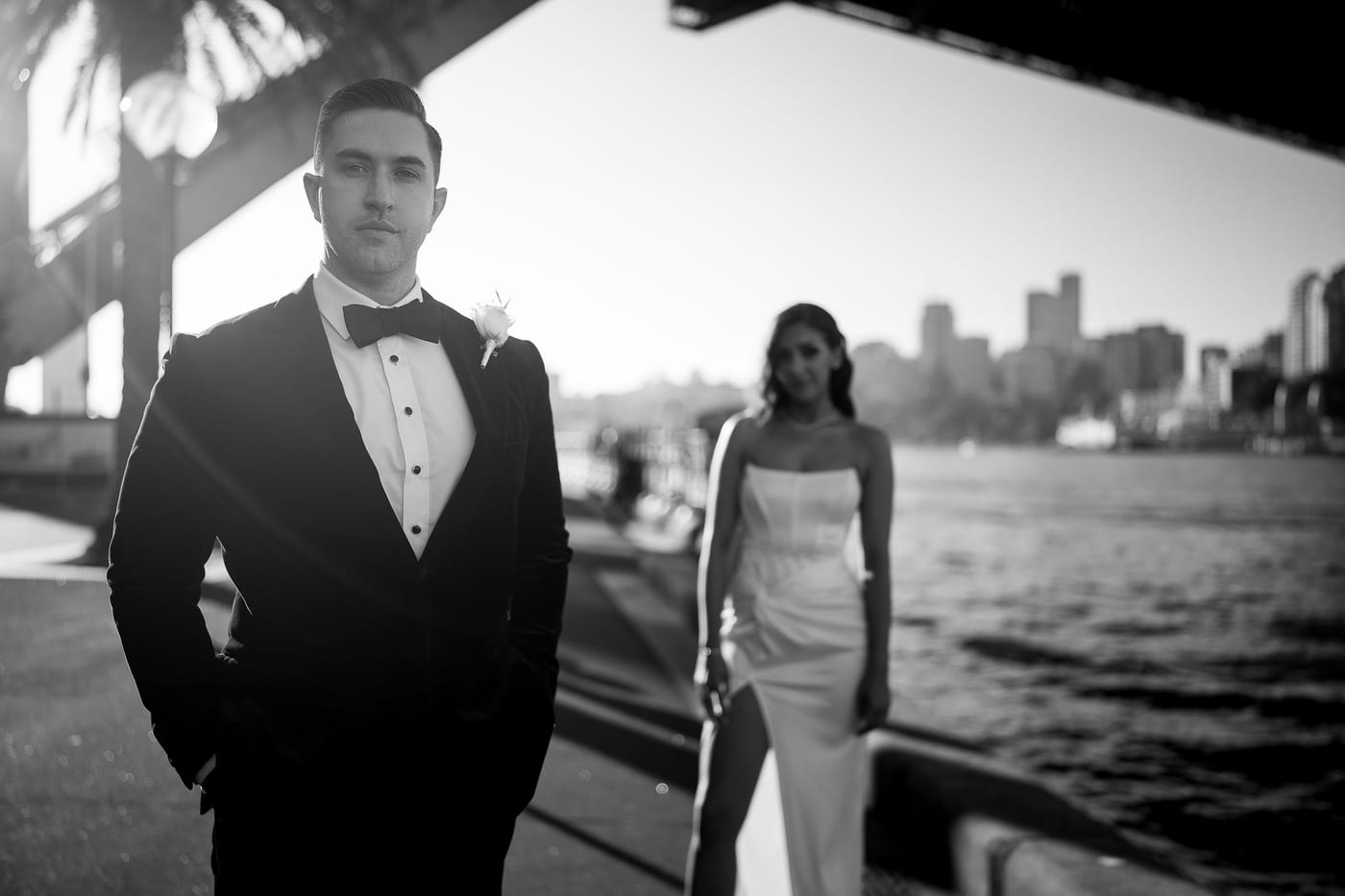 Mitch and Nicole (Fashion Led Sydney Opera House Wedding, NSW Library and Harbour Bridge)