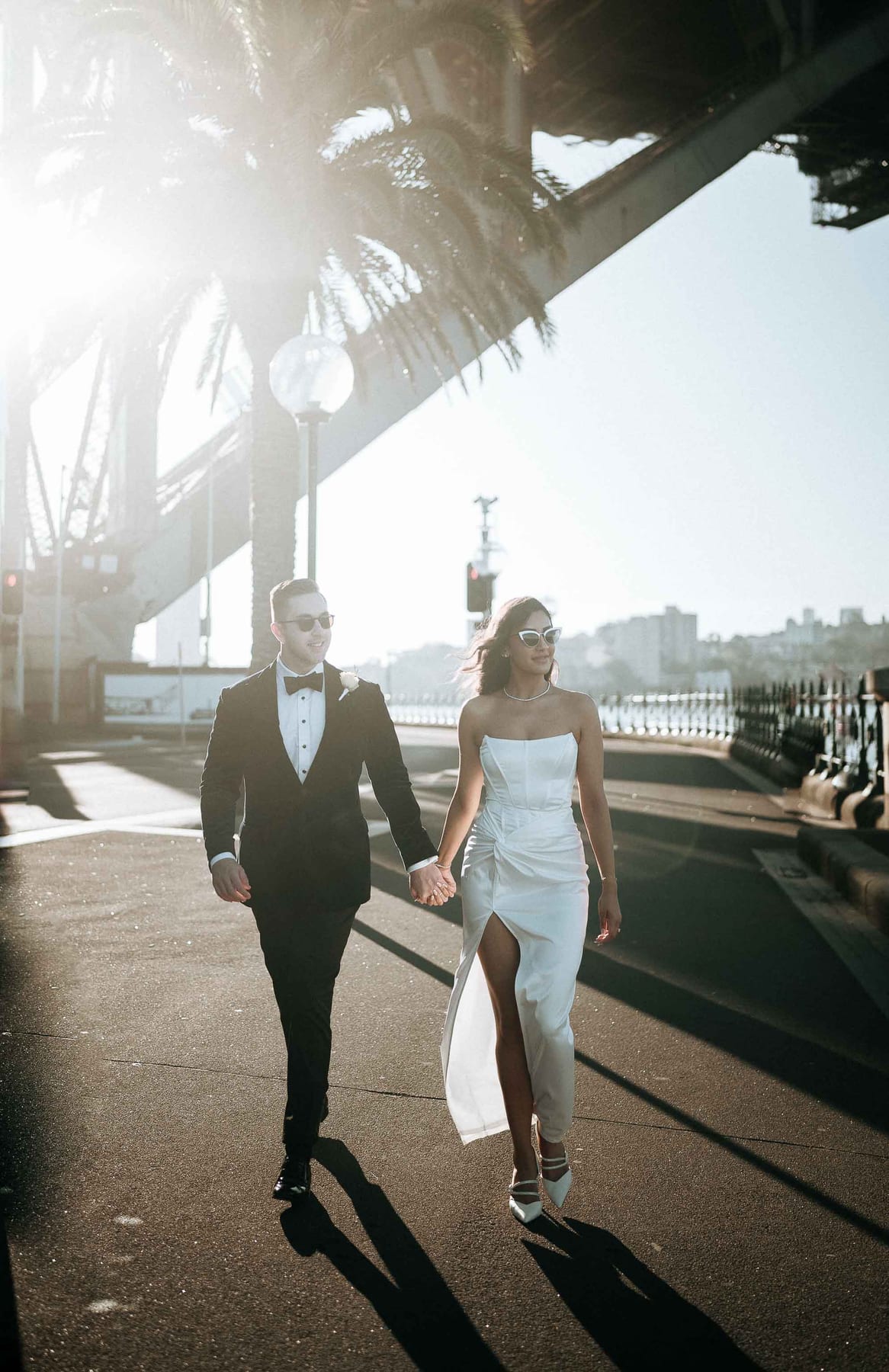 Mitch and Nicole (Fashion Led Sydney Opera House Wedding, NSW Library and Harbour Bridge)