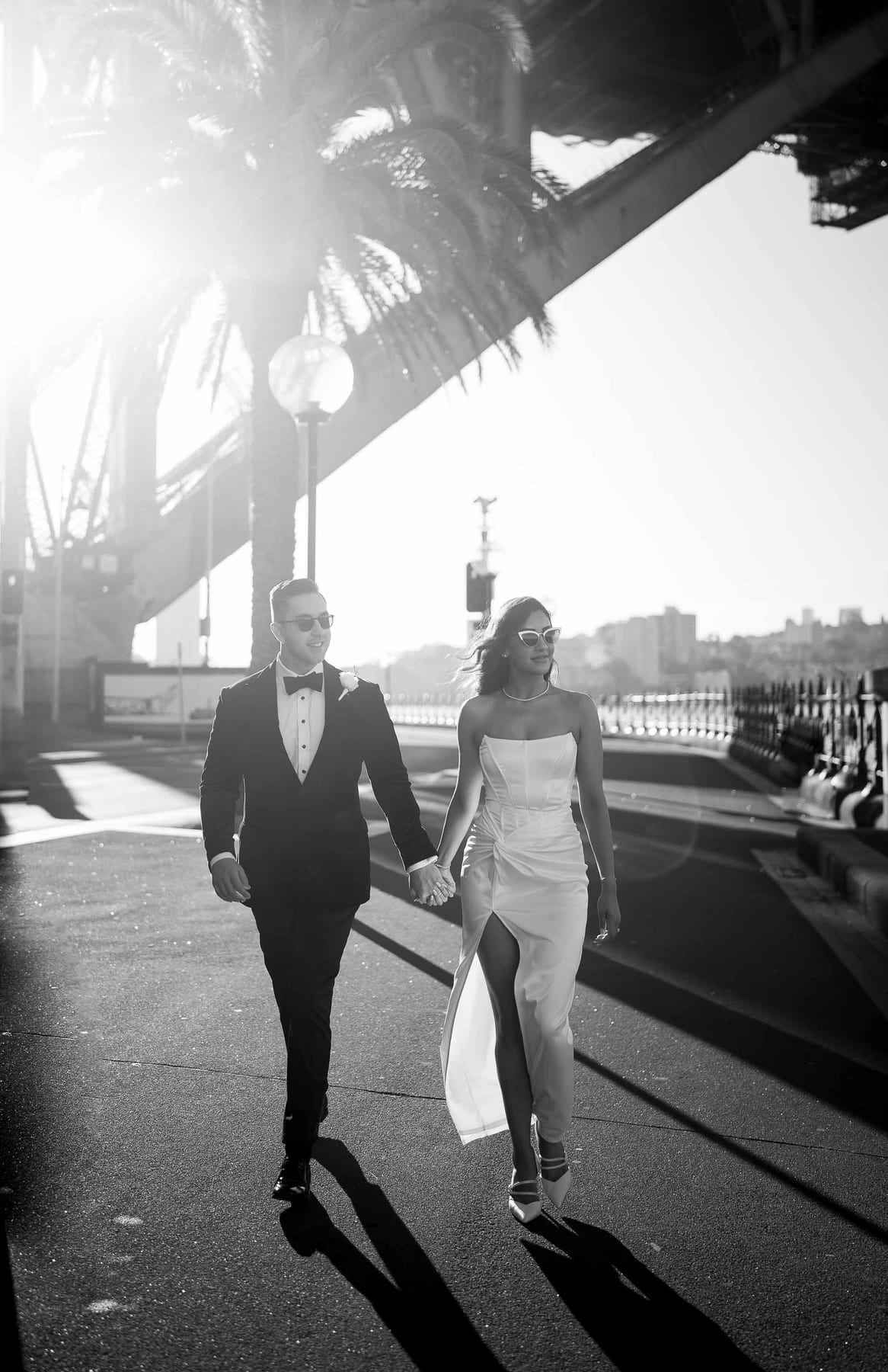 Mitch and Nicole (Fashion Led Sydney Opera House Wedding, NSW Library and Harbour Bridge)