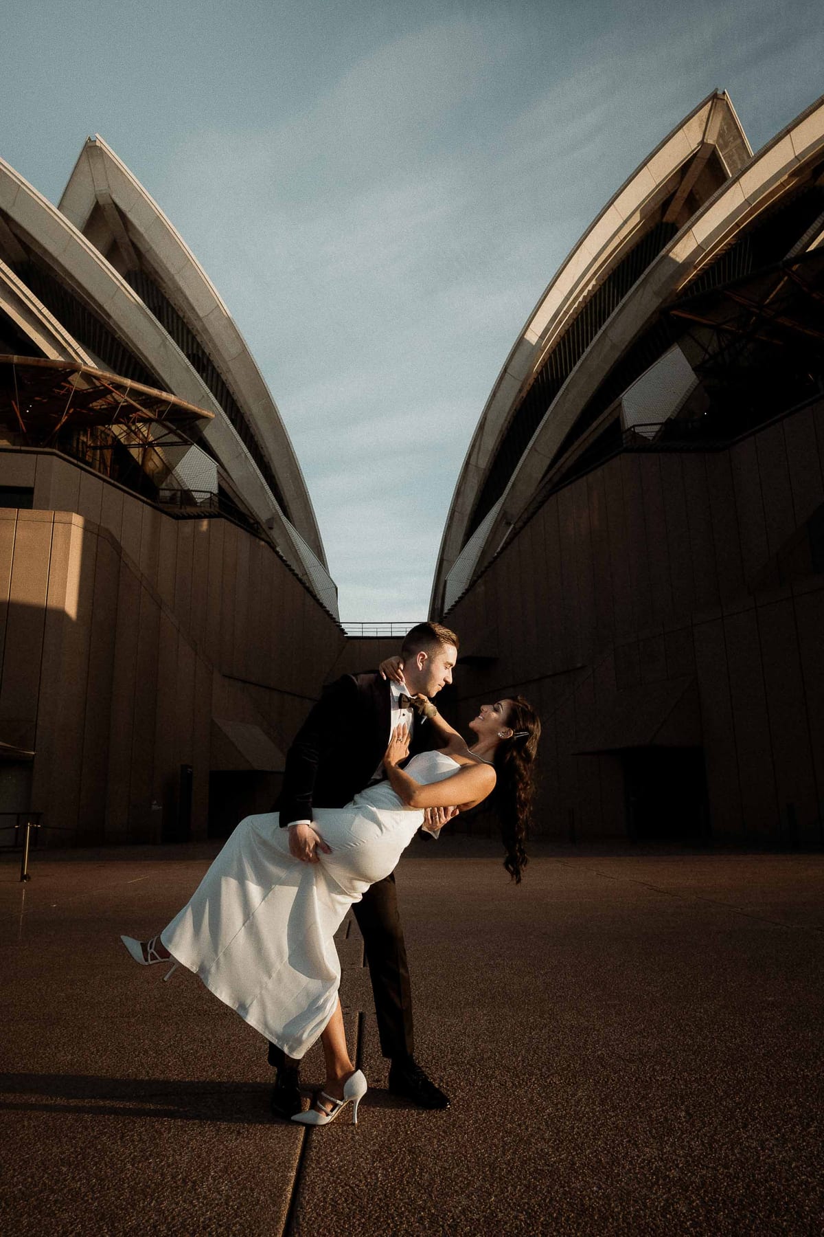 Mitch and Nicole (Fashion Led Sydney Opera House Wedding, NSW Library and Harbour Bridge)