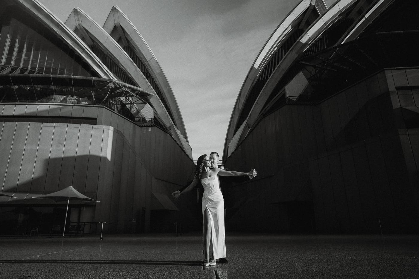 Mitch and Nicole (Fashion Led Sydney Opera House Wedding, NSW Library and Harbour Bridge)