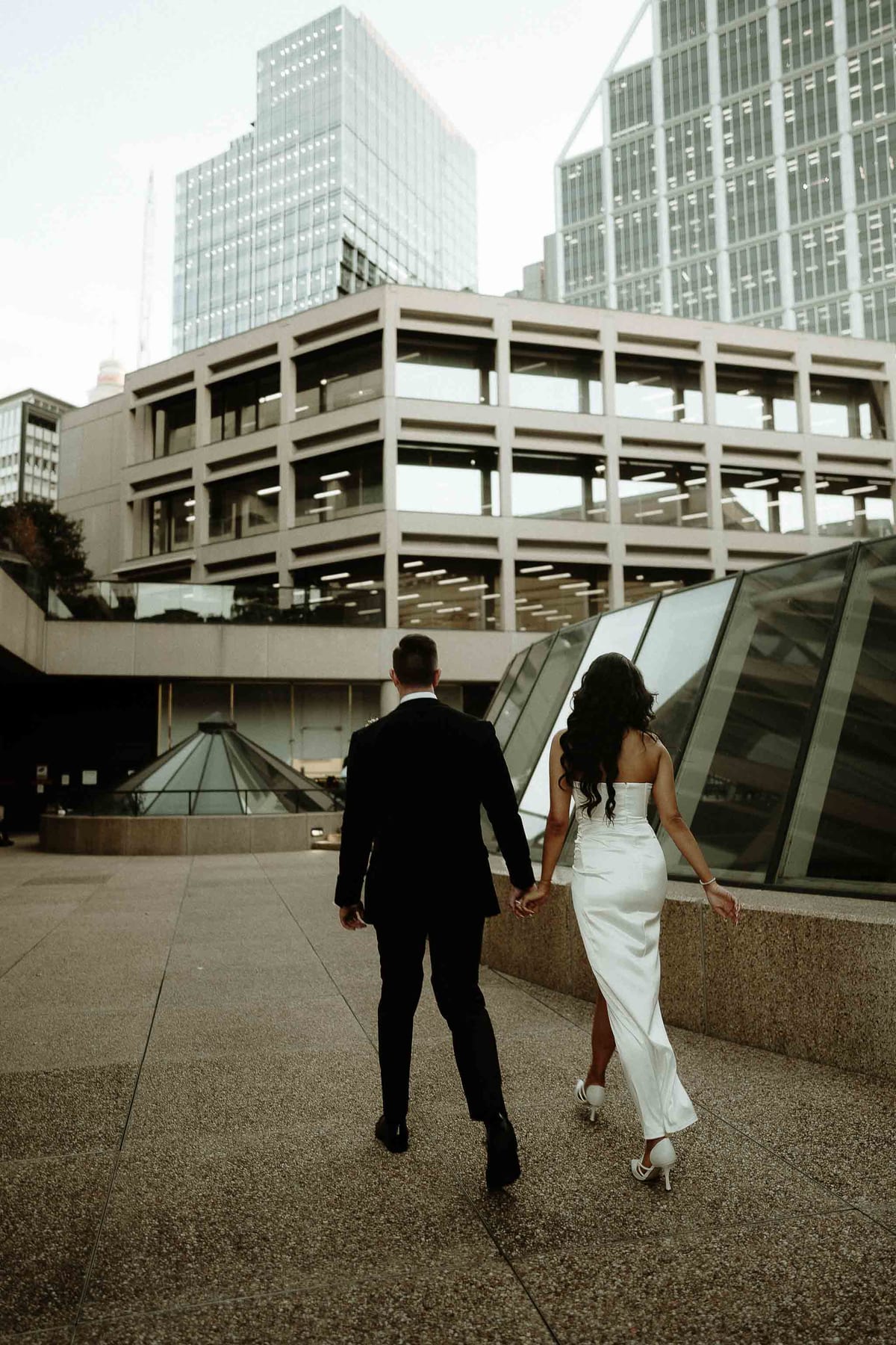 Mitch and Nicole (Fashion Led Sydney Opera House Wedding, NSW Library and Harbour Bridge)