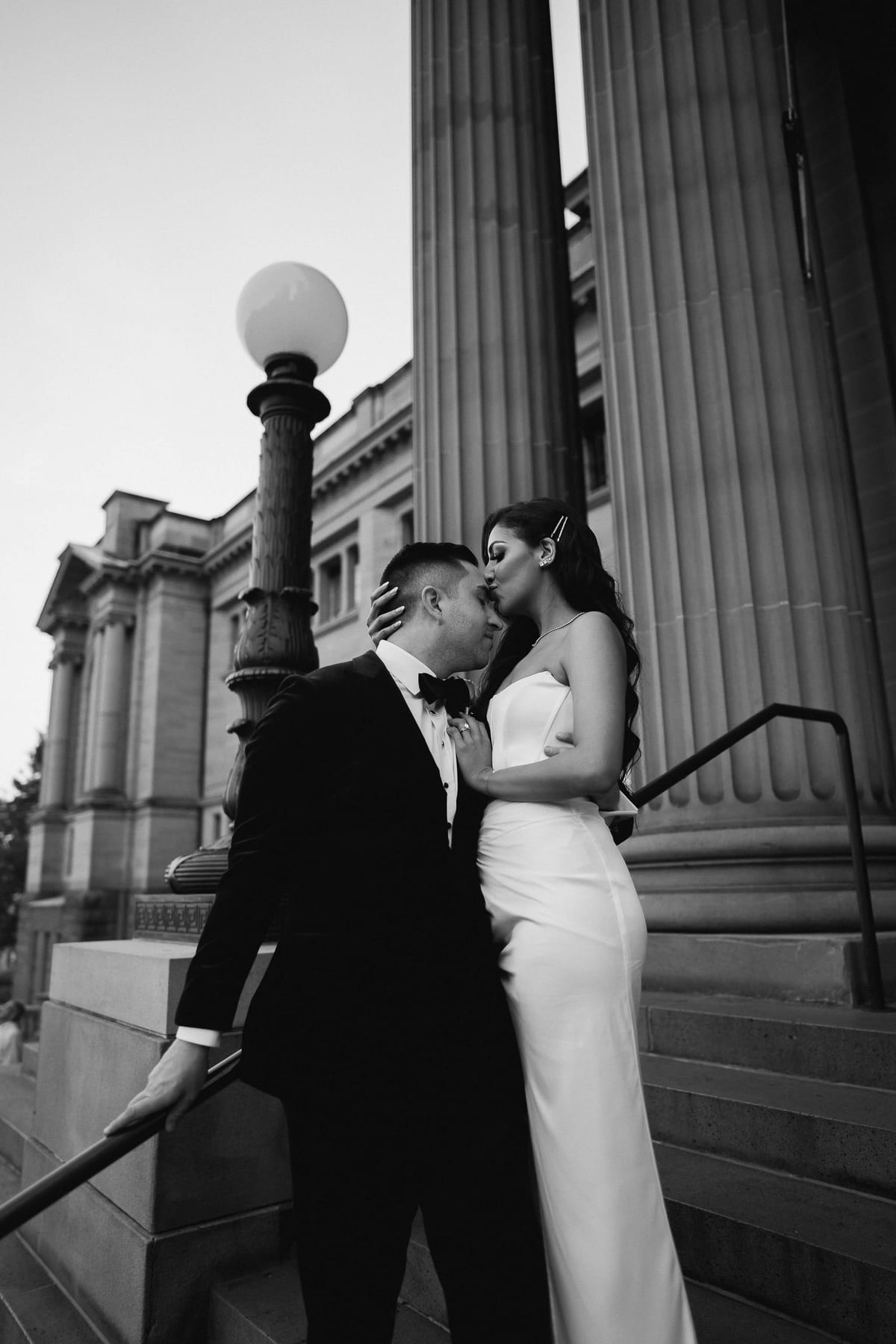 Mitch and Nicole (Fashion Led Sydney Opera House Wedding, NSW Library and Harbour Bridge)