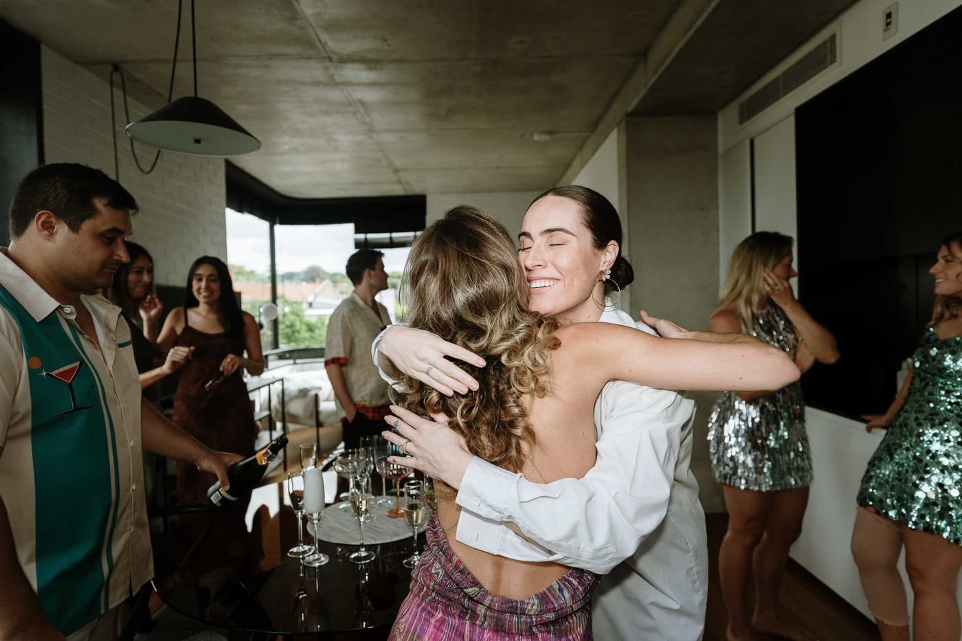 Lara and Harrison (Fun retro Engagement Party at Tatler, Darlinghurst, Sydney)