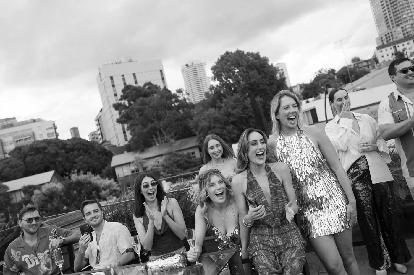 Lara and Harrison (Fun retro Engagement Party at Tatler, Darlinghurst, Sydney)