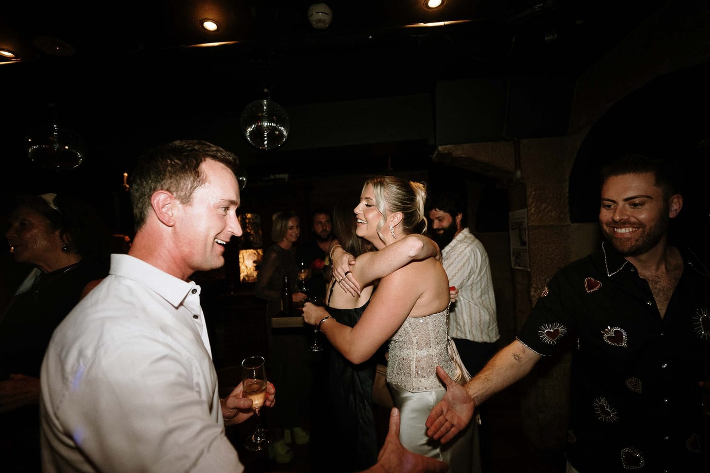 Lara and Harrison (Fun retro Engagement Party at Tatler, Darlinghurst, Sydney)