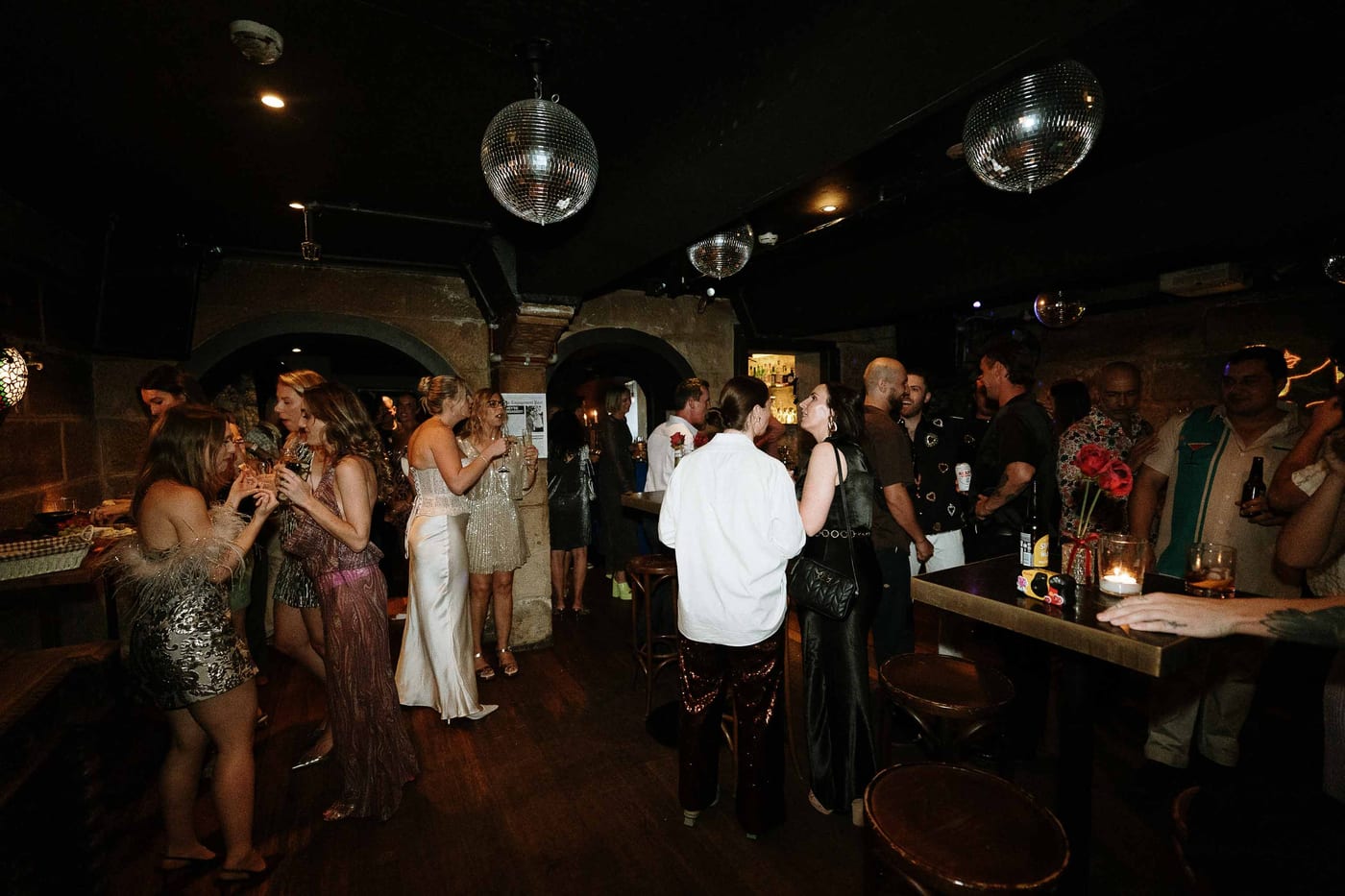 Lara and Harrison (Fun retro Engagement Party at Tatler, Darlinghurst, Sydney)