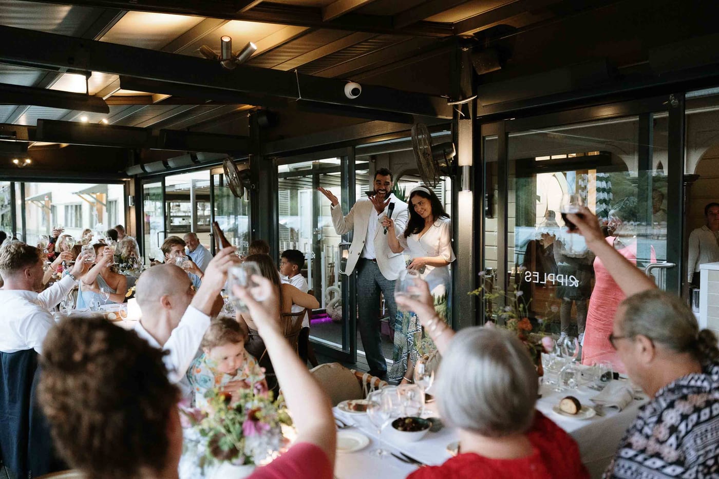KWAME AND ELISE (Sunset Wedding Reception at Ripples Chowder Bay Sydney)