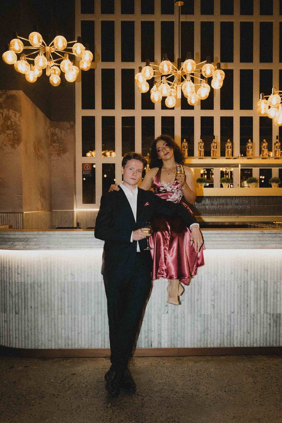 BEN AND NANCY  (Retro Inspired film look Sydney Engagement at Doltone house, Western Sydney)