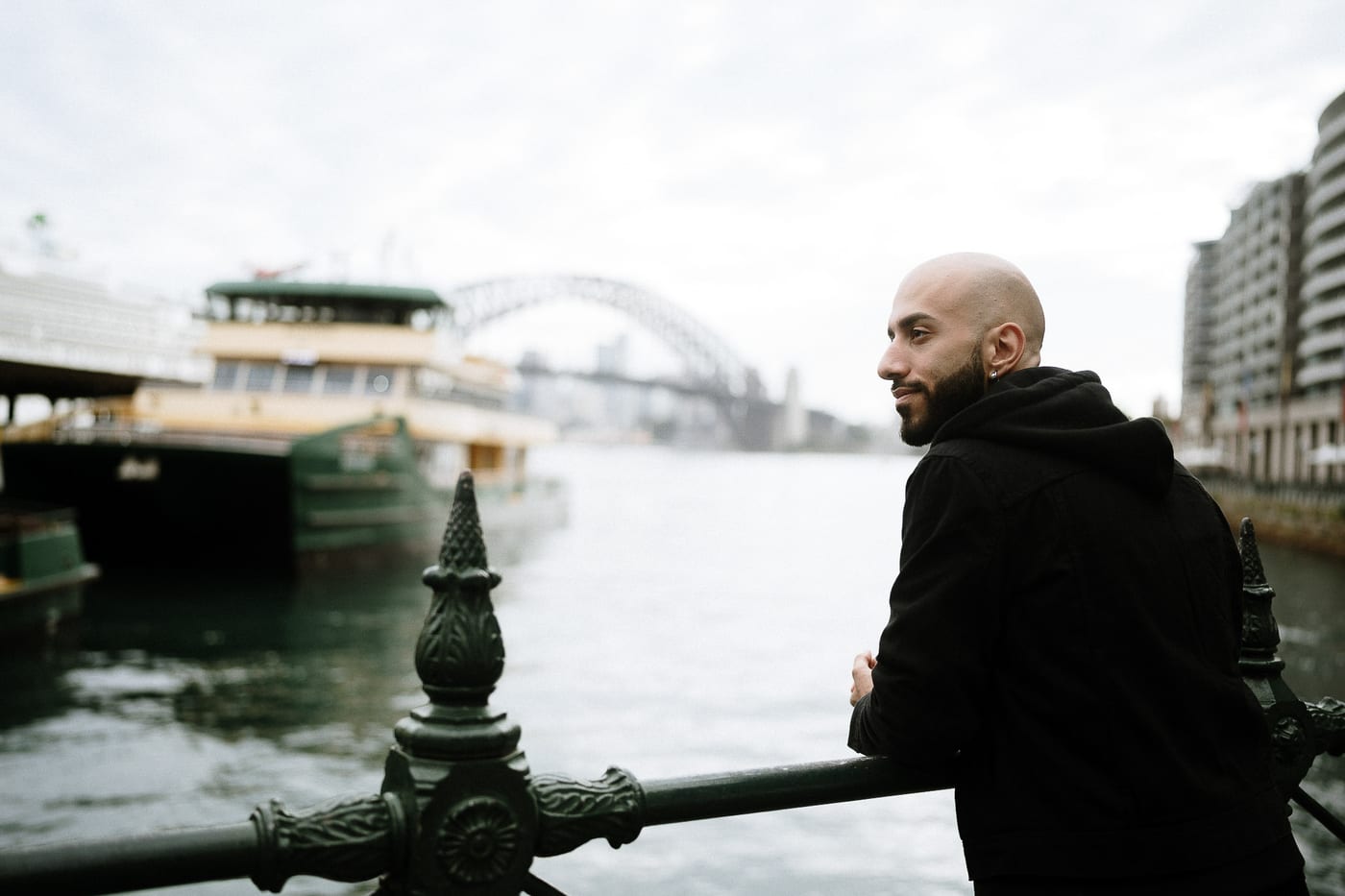 Bassel | Sydney Travel Portrait Session Around the Opera House and Harbour Bridge