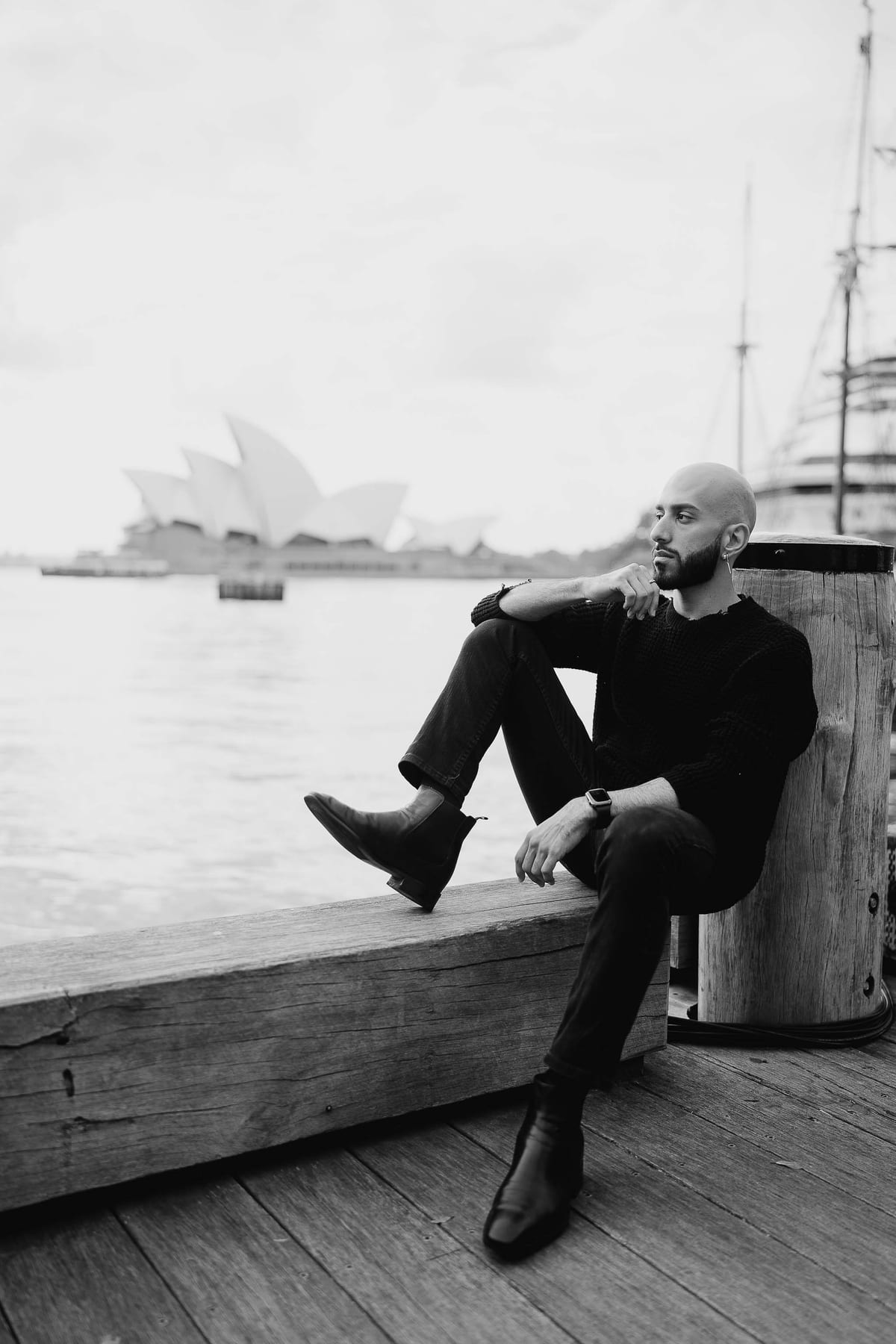 Bassel | Sydney Travel Portrait Session Around the Opera House and Harbour Bridge