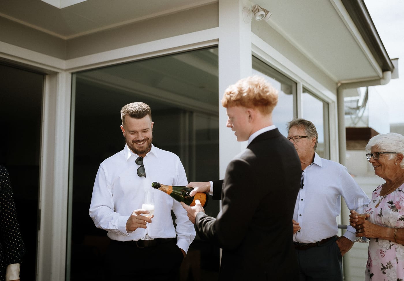 David & Charlotte's Intimate Clovelly Beach Wedding Photography