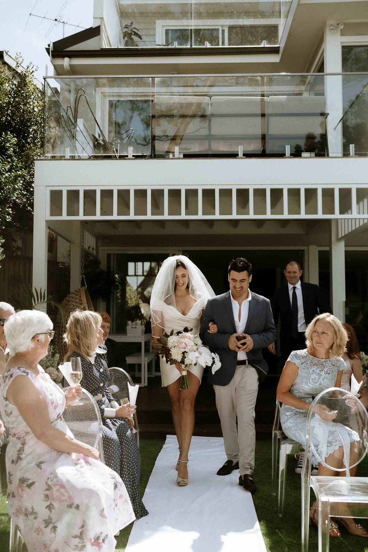 David & Charlotte's Intimate Clovelly Beach Wedding Photography