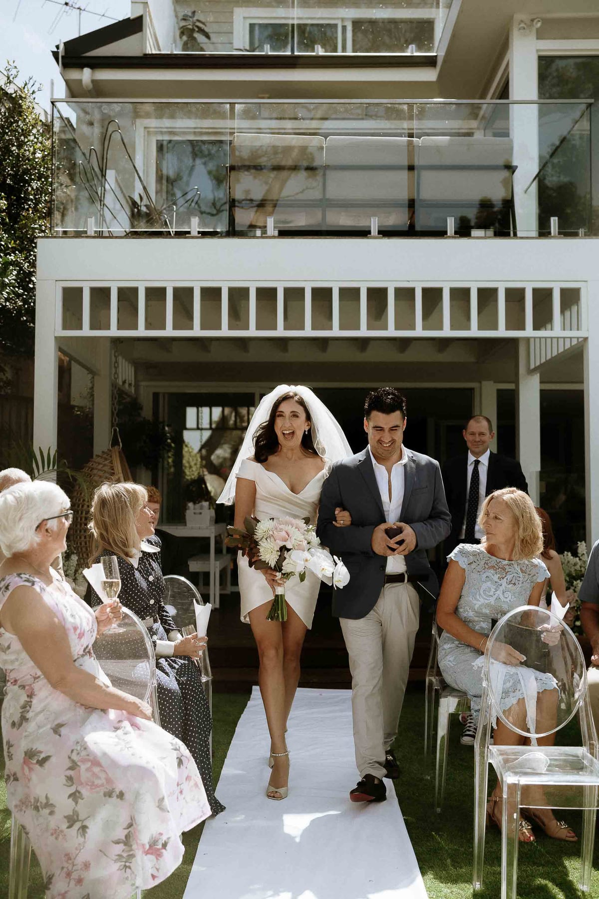 David & Charlotte's Intimate Clovelly Beach Wedding Photography