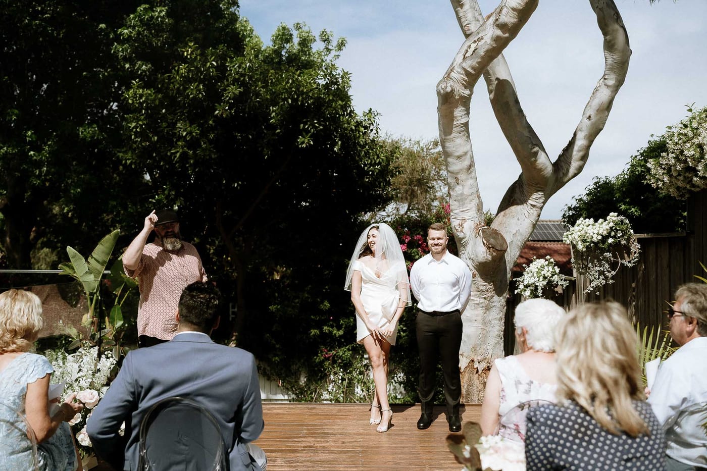David & Charlotte's Intimate Clovelly Beach Wedding Photography